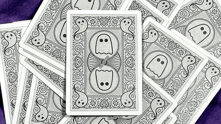 PlayingCardDecks.com-Boo Back Grey Bicycle Playing Cards