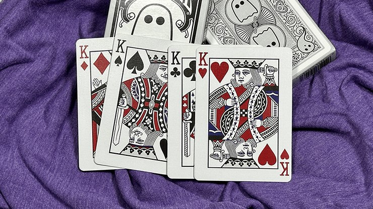 PlayingCardDecks.com-Boo Back Grey Bicycle Playing Cards