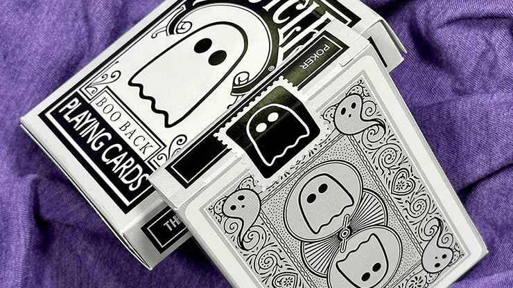 PlayingCardDecks.com-Boo Back Grey Bicycle Playing Cards