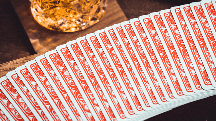 PlayingCardDecks.com-Smoke & Mirrors v8 Red Playing Cards USPCC