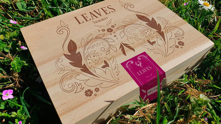 PlayingCardDecks.com-Wooden Leaves Summer Collector's Box Set Playing Cards