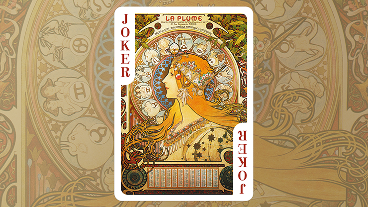 PlayingCardDecks.com-Mucha Zodiac Special Edition Playing Cards TCC