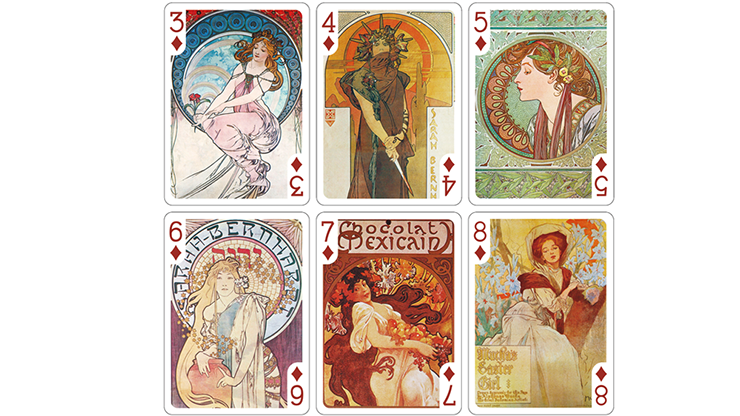 PlayingCardDecks.com-Mucha Zodiac Special Edition Playing Cards TCC