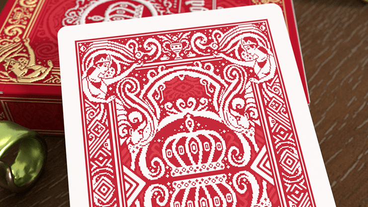PlayingCardDecks.com-Pixel Kingdom Red Playing Cards USPCC