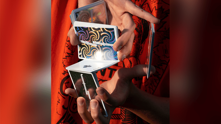 PlayingCardDecks.com-Fontaine Spiral Holo Playing Cards LPCC