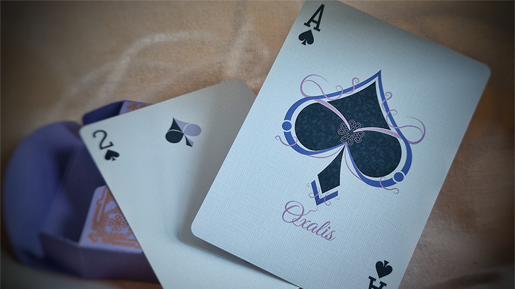 Oxalis V3 Purple Holo Special Edition Playing Cards by WJPC