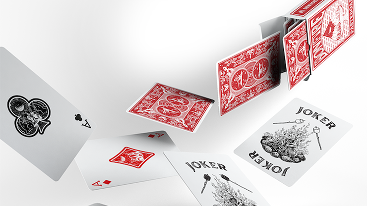 Bonfires Red by Adam Wilber and Vulpine - includes Card Magic Course