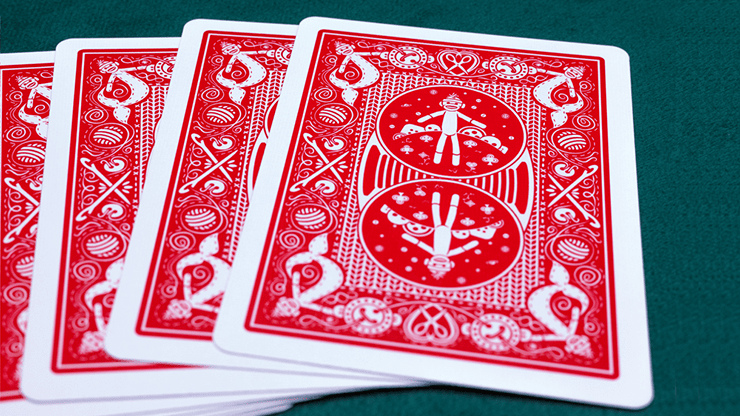 PlayingCardDecks.com-Monkey Business Red Playing Cards USPCC