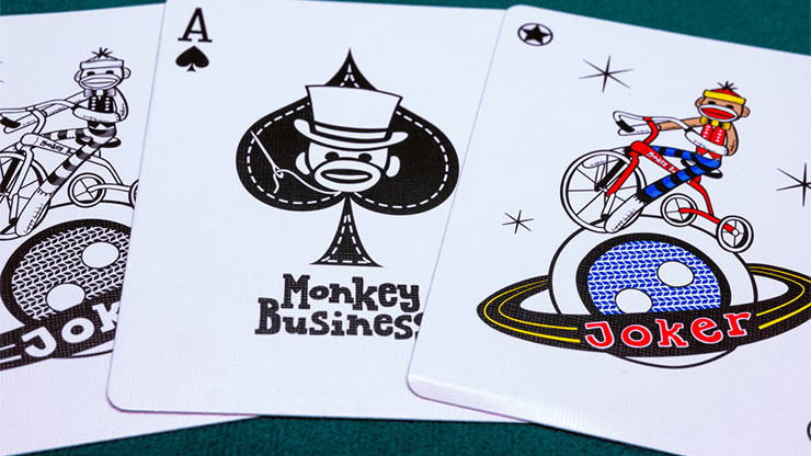 PlayingCardDecks.com-Monkey Business Red Playing Cards USPCC