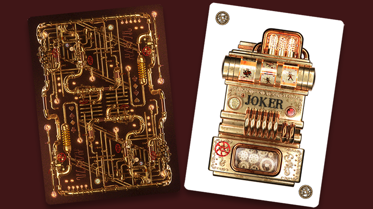 Victorian Steampunk Silver Playing Cards NPCC