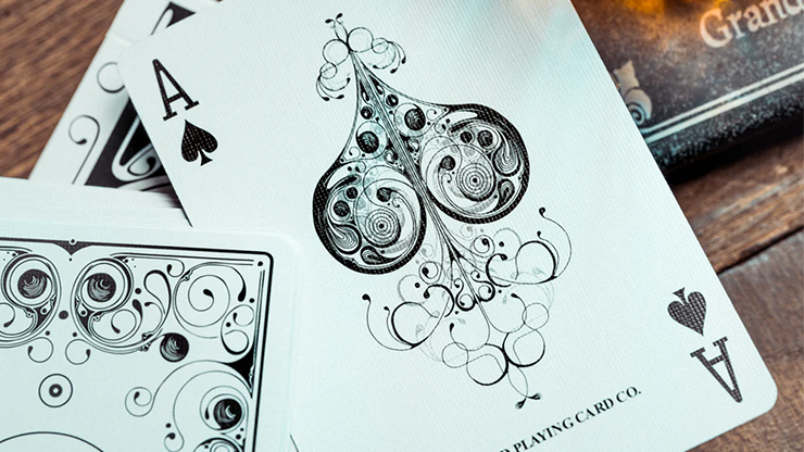 Smoke & Mirrors v8 White Deluxe Playing Cards USPCC