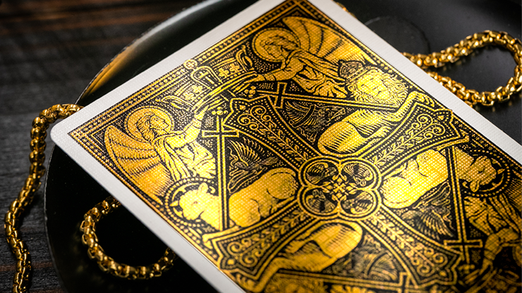 The Cross Golden Grace Foiled Edition Playing Cards