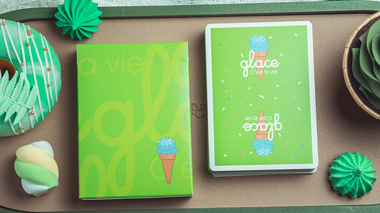 PlayingCardDecks.com-Glace Playing Cards Green TWPCC