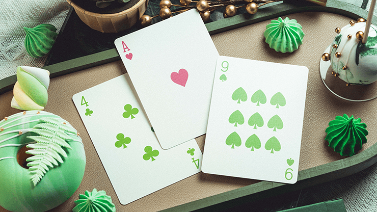 PlayingCardDecks.com-Glace Playing Cards Green TWPCC