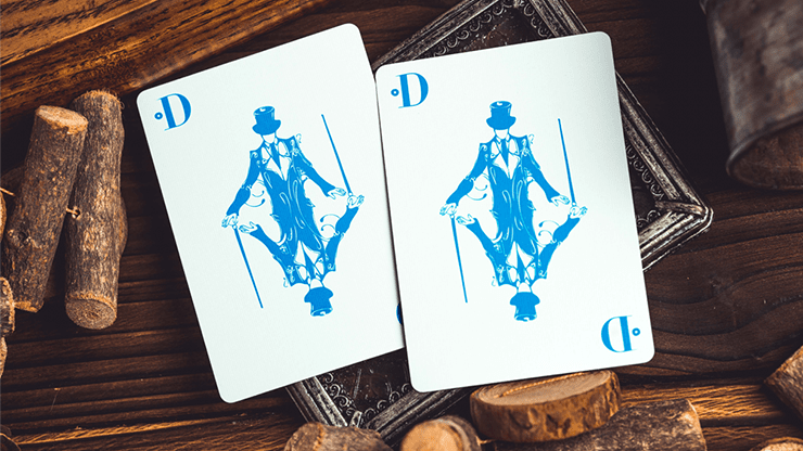 PlayingCardDecks.com-Smoke & Mirrors V9 Blue Edition Playing Cards USPCC