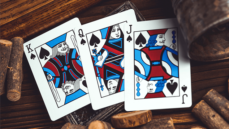 PlayingCardDecks.com-Smoke & Mirrors V9 Blue Edition Playing Cards USPCC