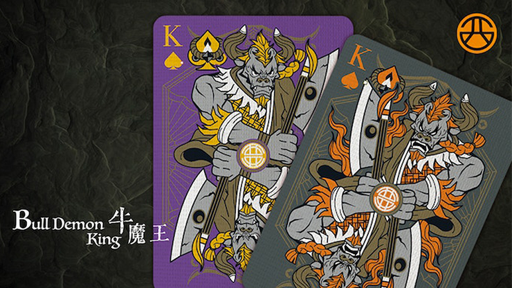 Bicycle Bull Demon King Demolition Grey Playing Cards