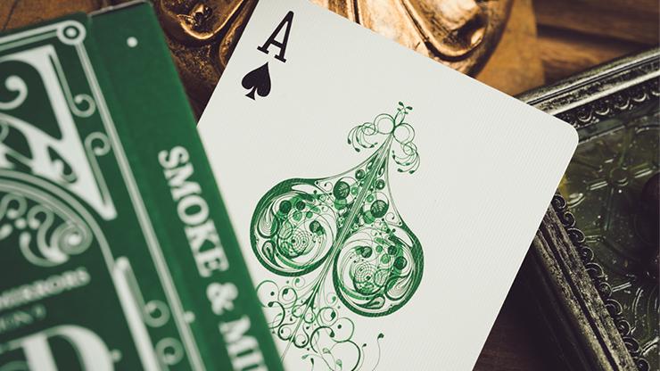 Smoke & Mirrors V9 Green Edition Playing Cards USPCC