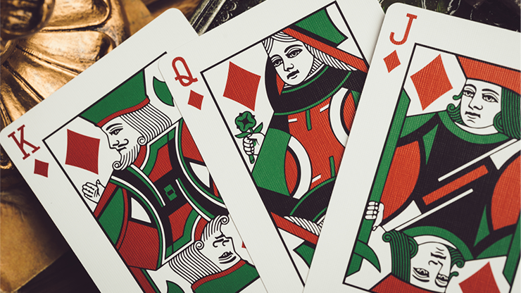 Smoke & Mirrors V9 Green Edition Playing Cards USPCC