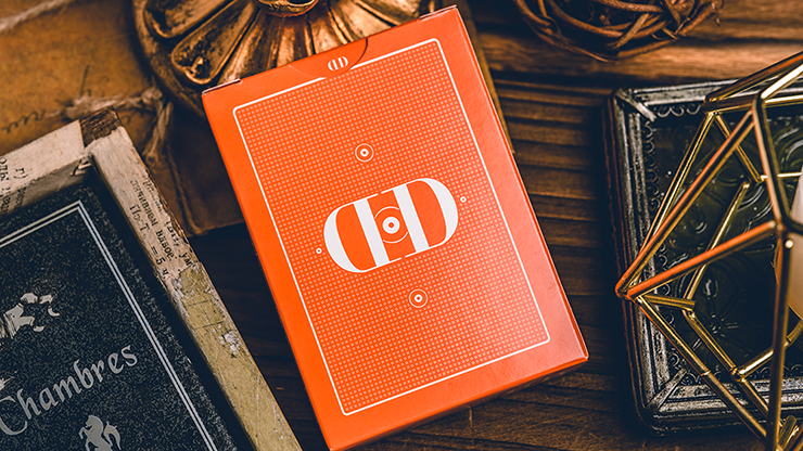 Smoke & Mirrors V9 Orange Edition Playing Cards by Dan & Dave