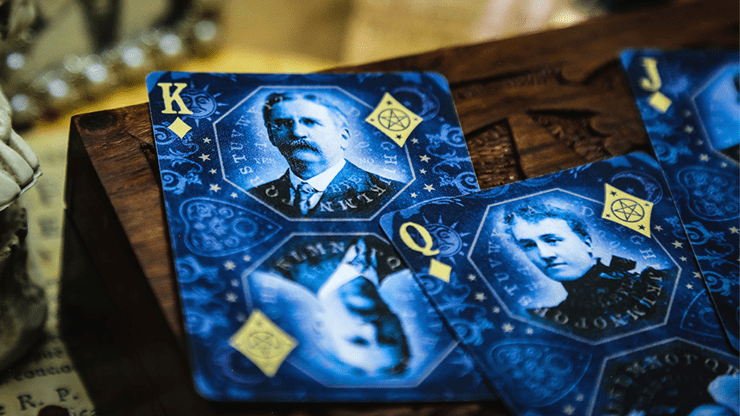 PlayingCardDecks.com-Divination Blue Playing Cards by Midnight Playing Cards LPCC