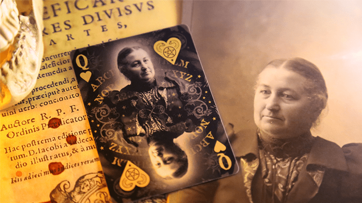 PlayingCardDecks.com-Divination Black Playing Cards by Midnight Cards LPCC