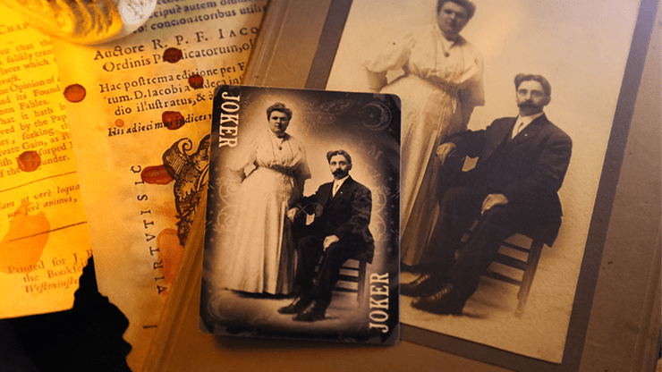 PlayingCardDecks.com-Divination Black Playing Cards by Midnight Cards LPCC