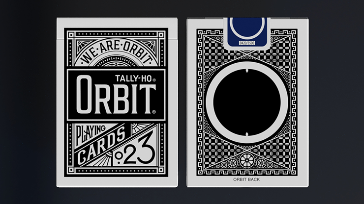 Orbit Tally Ho Circle Back Black Playing Cards