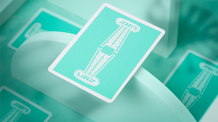 Jerry's Nugget Monotone Tiffany Blue Playing Cards USPCC