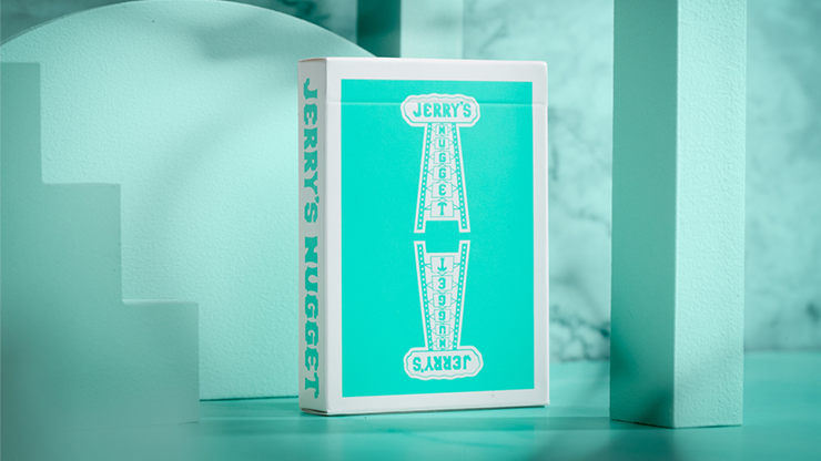Jerry's Nugget Monotone Tiffany Blue Playing Cards USPCC