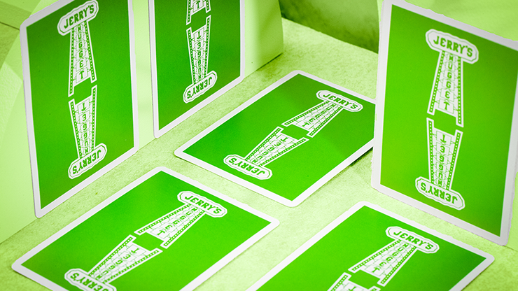 Jerry's Nugget Monotone Metallic Green Playing Cards USPCC