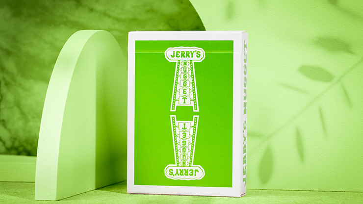 Jerry's Nugget Monotone Metallic Green Playing Cards USPCC