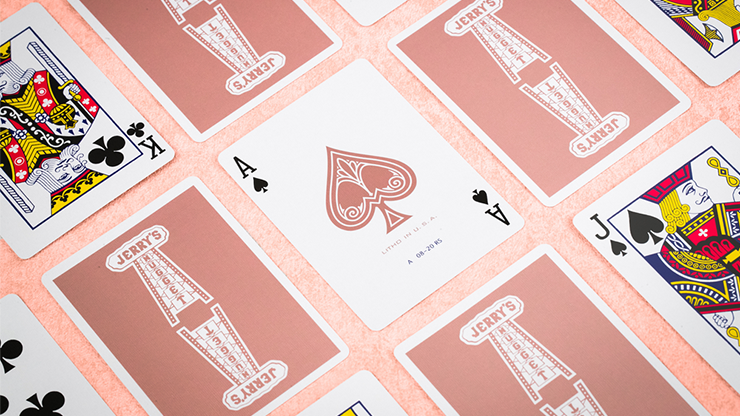 Jerry's Nugget Monotone Rose Gold Playing Cards USPCC