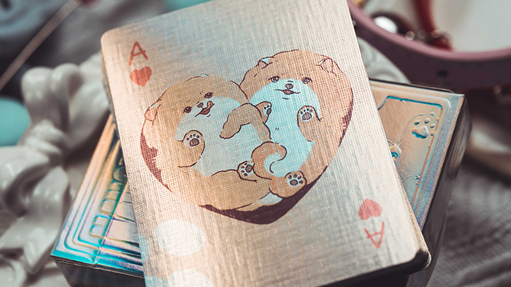 Holographic Naughty Dog and Liquid Cat Set Playing Cards MPC