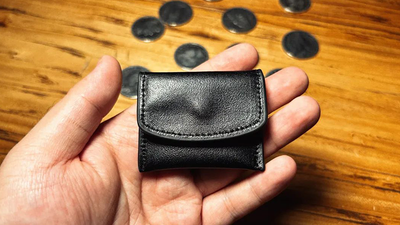 The Cowhide Coin Wallet by Bacon Magic - Black