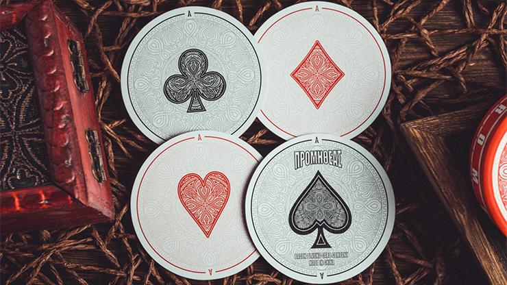 Prometheus Playing Cards Circular Edition Bacon Playing Card Company