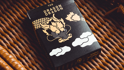 The Dragon Black Gilded Playing Cards