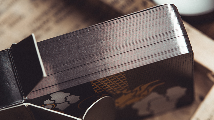 The Dragon Black Gilded Playing Cards