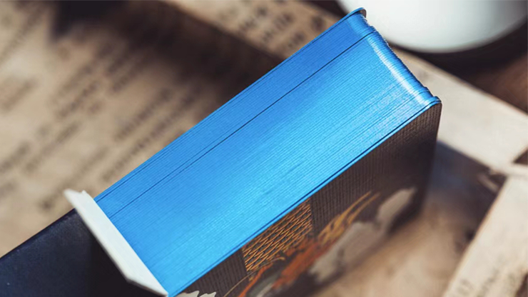 The Dragon Blue Gilded Playing Cards