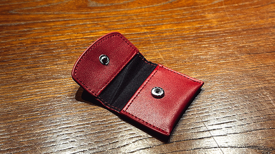 The Cowhide Coin Wallet by Bacon Magic - Red