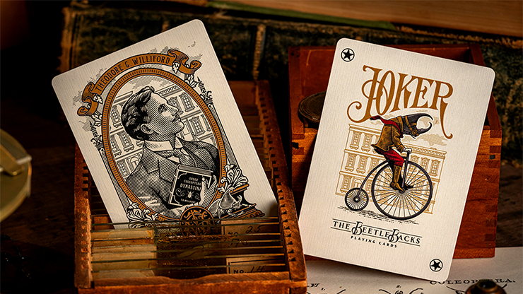 The Beetle Backs Playing Cards - Cobalt Edition