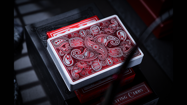 Scarlet Wonder Signature Cold Foil Playing Cards with Numbered Seal