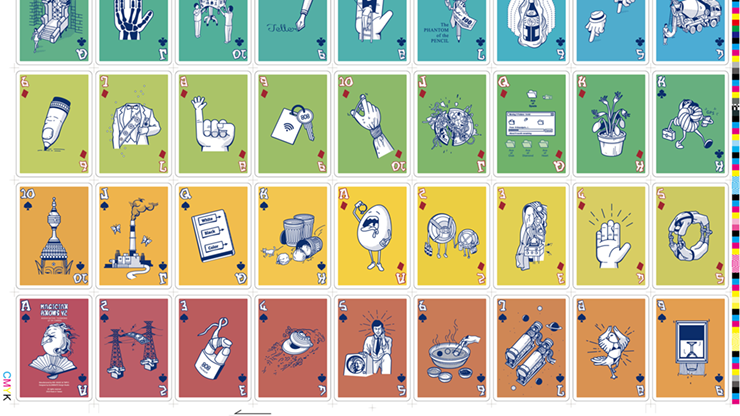 Magician Knows V2 Color Playing Cards by 808 Magic and Alan Wong