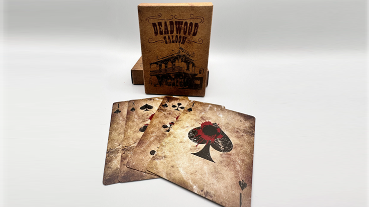 Deadwood (Red) Playing Cards by Matthew Wright and Mark Bennett