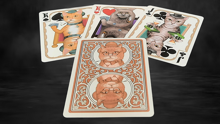 Bicycle Poker Cats V2 with Great New Card Backs