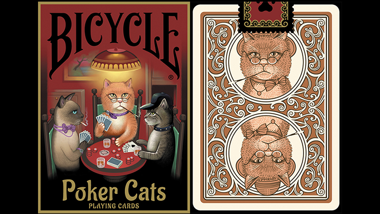 Bicycle Poker Cats V2 with Great New Card Backs