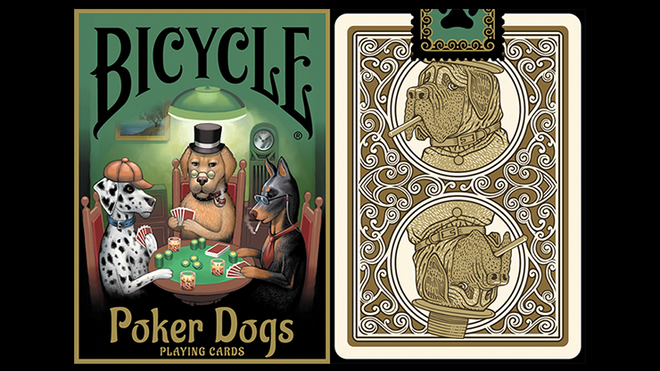 Bicycle Poker Dogs V2 with Great New Card Backs