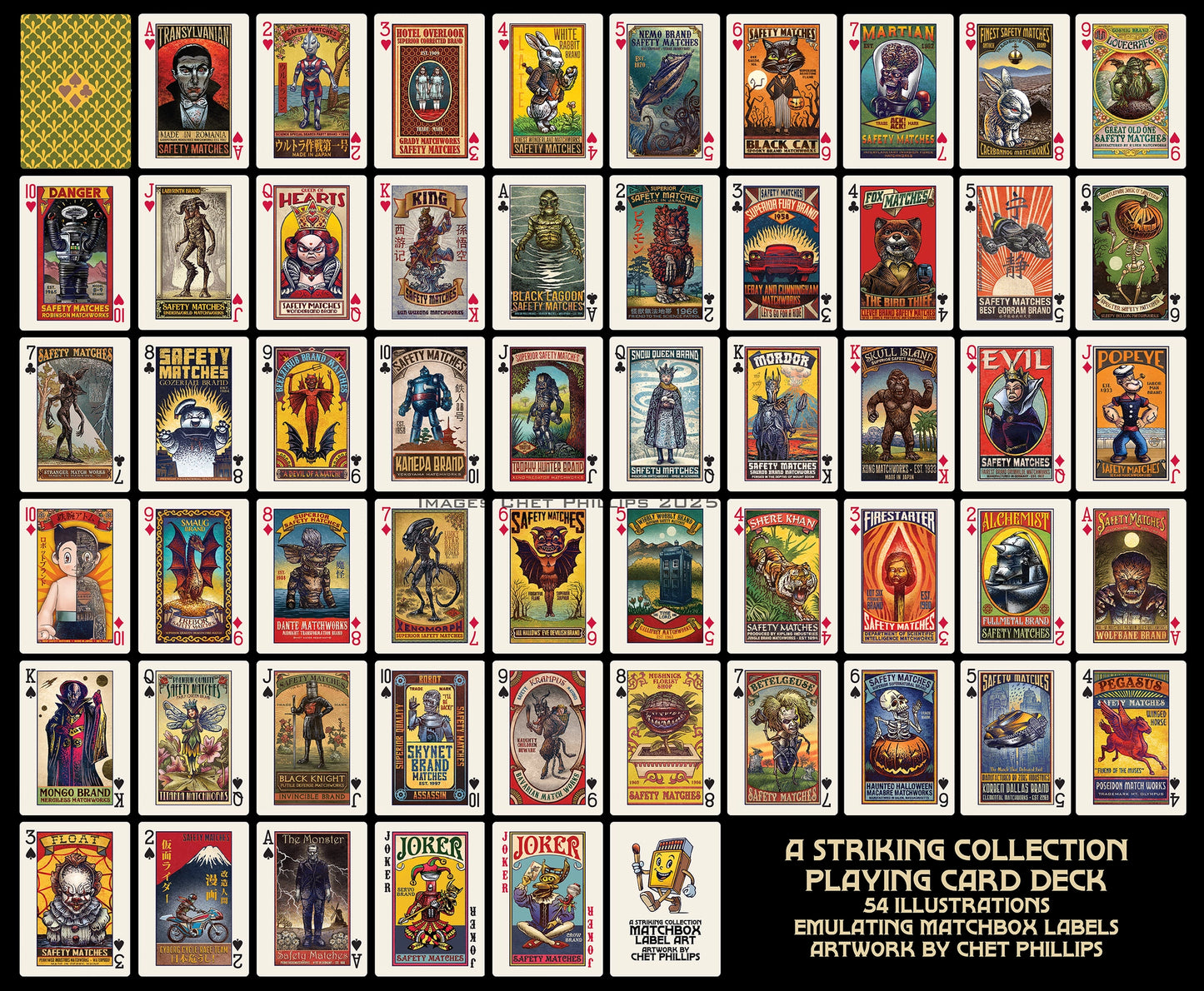 A Striking Collection: Matchbox Label Playing Cards