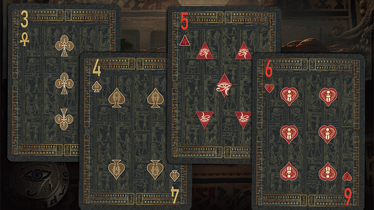 Egypt Mythology Black Edition Playing Cards - Dark Gray