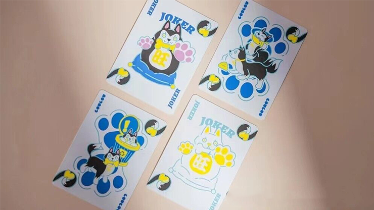 Bicycle Dog (Blue) Playing Cards by USPCC